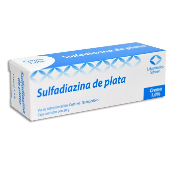 Sulfadiazina Plata Micronizada 1g Crema 28g Laboratorios Schoen