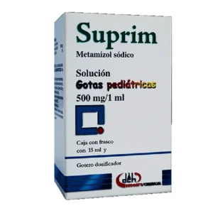Suprim Metamizol Sódico Solución Gotas Pediátricas 500mg 1ml 15 ML Degort's