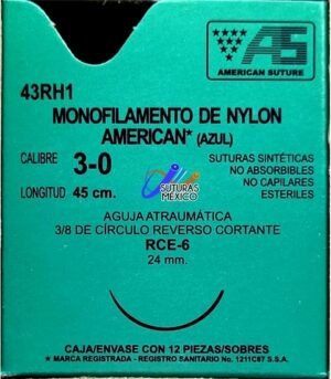 Sutura Nylon 3-0 American Sutura
