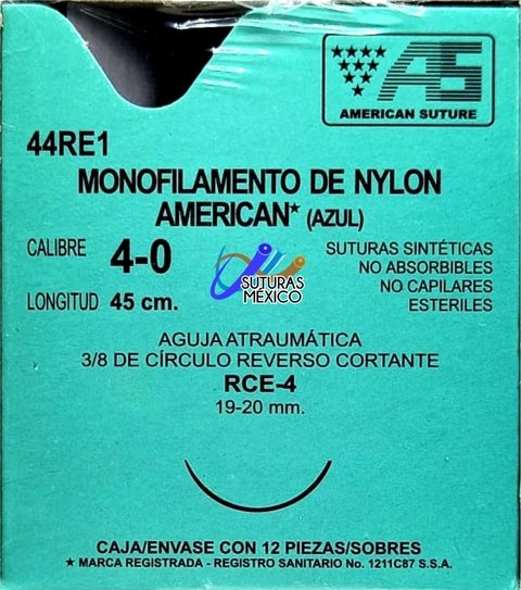 Sutura Nylon 4-0 American Sutura