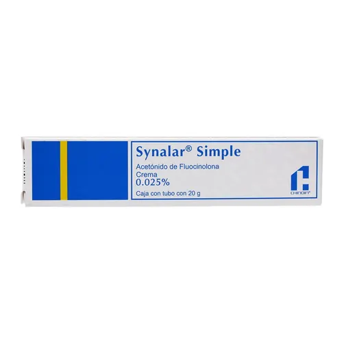 Synalar Simple Acetónido Fluocinolona Crema 0.025% 20g Chinoin