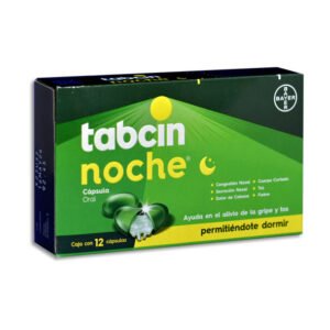Tabcin Noche 12 Cápsulas Gripa Tos Bayer