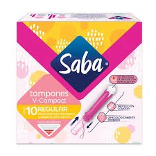 Tampones Saba V-Compact Regular 10 Piezas