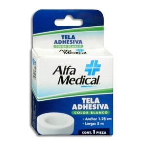 Tela Adhesiva Blanca 1.25cm 5m Alfa Medical