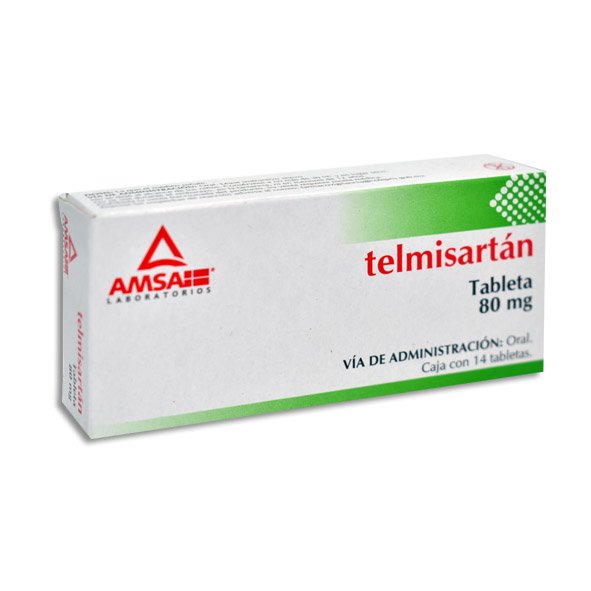 Telmisartán 80mg 14 Tabletas Amsa Laboratorios