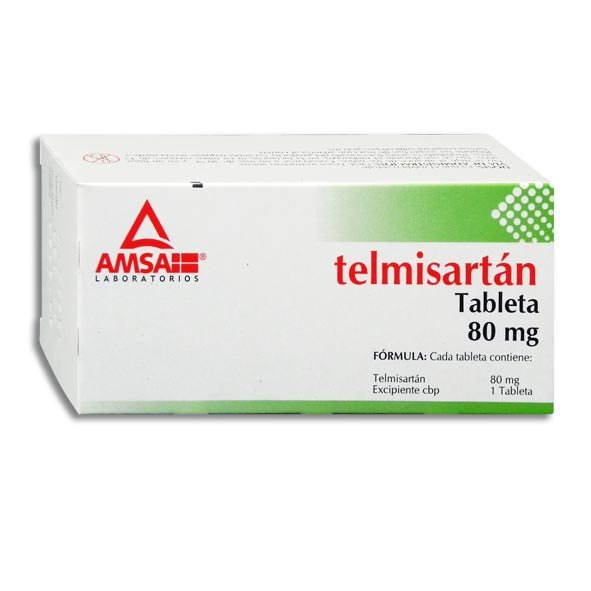 Telmisartán 80mg 28 Tabletas Amsa Laboratorios