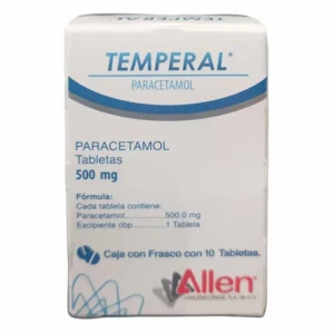 Temperal Paracetamol 500mg 10 Tabletas Allen Laboratorios