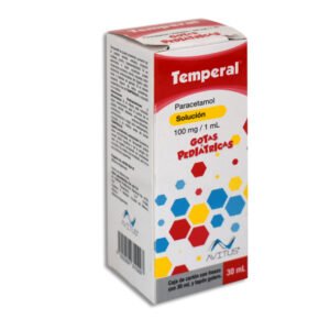 Temperal Paracetamol Solución 100mg/1ml Gotas Pediátricas 30ml Avitus