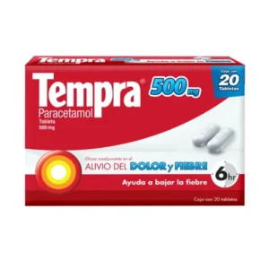 Tempra Paracetamol 500 mg 20 Tabletas
