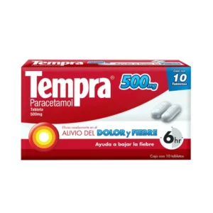 Tempra Paracetamol 500mg 10 Tabletas RB