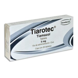 Tiarotec Tiamazol 5mg 20 Tabletas Tecnofarma