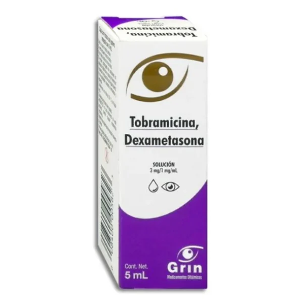 Tobramicina Dexametasona Solución 3mg/1mg/5ml Laboratorios Grin