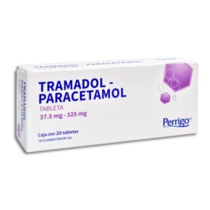 Tramadol Paracetamol 37.5mg 325mg 20 Tabletas Perrigo