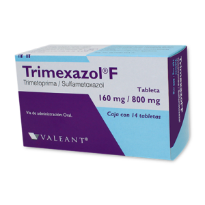 Trimexazol F Trimetoprima Sulfametoxazol 160mg 800mg 4 Tabletas Valeant