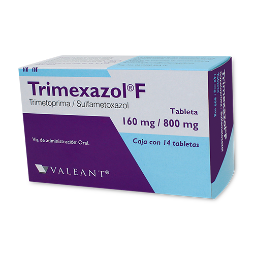 Trimexazol F Trimetoprima Sulfametoxazol 160mg 800mg 4 Tabletas Valeant