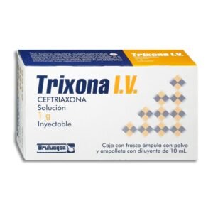 Trixona IV Ceftriaxona Solución 1g Inyectable 10 ML Bruluagsa