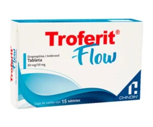 Troferit Flow Dropropizina Ambroxol 30mg 30mg 15 Tabletas Chinoin
