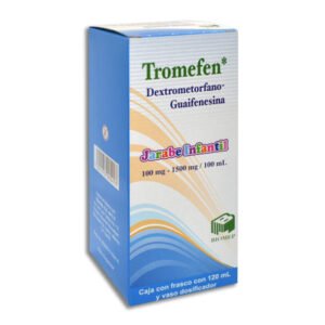 Tromefen Dextrometorfano Guaifenesina 100mg/1500mg/100ml Jarabe Infantil 120ml Biomep
