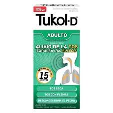 Tukol-D Adulto Guaifenasina Dextrometorfano Jarabe Oral 125ml Dosificador Genomma Laboratories