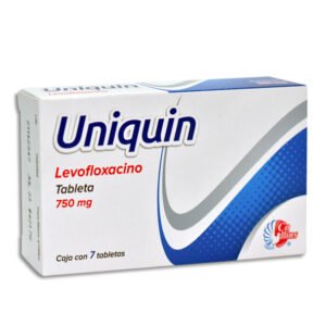 Uniquin Levofloxacino 750mg 7 Tabletas Collins