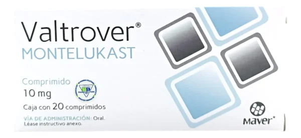 Valtrover Montelukast 10mg 20 Comprimidos Maver