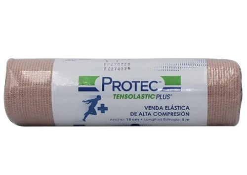 Venda Elástica Alta Compresión 15cm 5m Protec