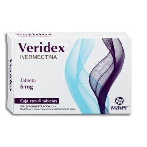 Veridex Ivermectina 6mg 4 Tabletas Maver