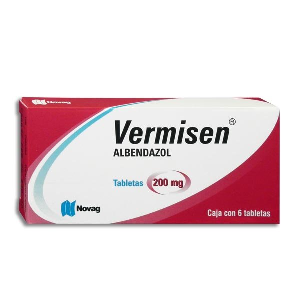 Vermisen Albendazol 200mg 6 Tabletas Novag