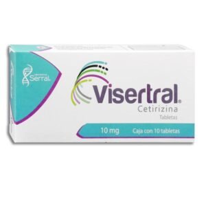 Visertral Cetirizina 10mg 10 Tabletas Laboratorios Serral
