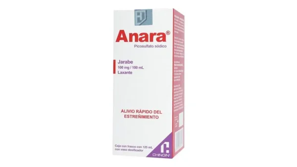 Anara Picosulfato Sódico Jarabe 100mg / 100ml Laxante 125ml Chinoin